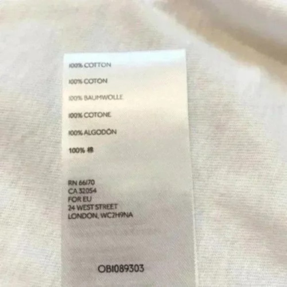 Free People Weekend Rush Henley Tee in White. L - Picture 7 of 8